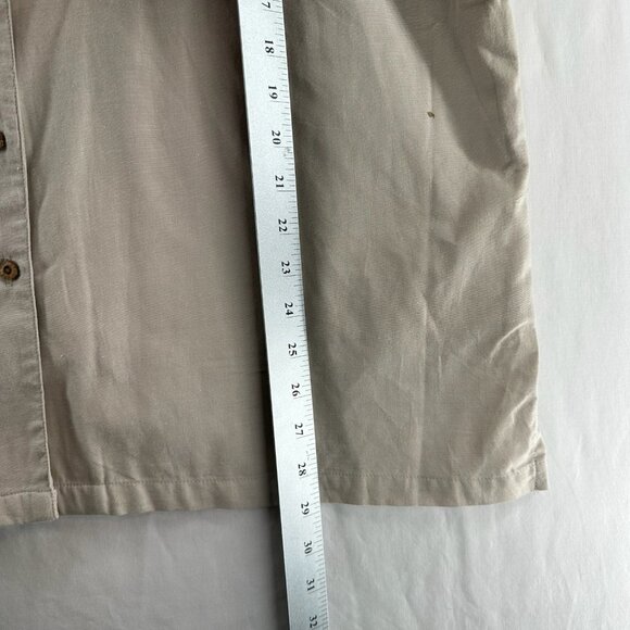 Bobby Brooks Layered Button Up Shirt Women XL Short Sleeve Flower Embroidery - Picture 13 of 13